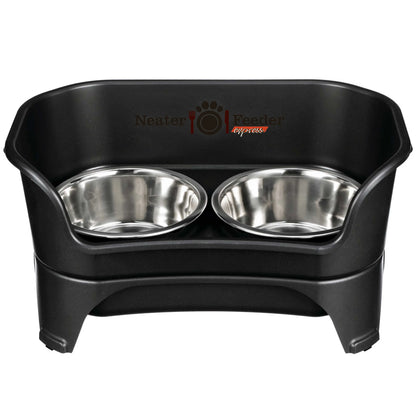 EXPRESS Neater Feeder for Dogs - MESS PROOF PET BOWLS, Stainless Steel Bowls, Raised Walls, Elevated Feeder, Bpa-Free, Top-Rack Dishwasher Safe, Made in USA