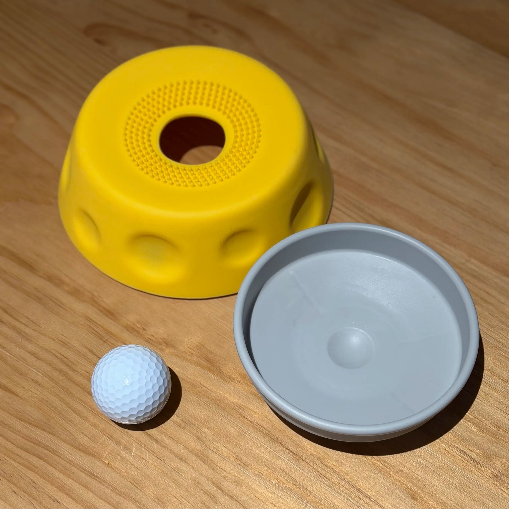 Dog Slow Feeder Bowl with Rolling Ball, No Mess Liquid Treat Lick Bowl, 2-In-1 Enrichment Feeder with Suction Cups