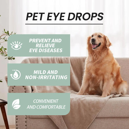 Eye Care Drops for Cats & Dogs — Pet Eye Cleaning, Removes Tear Stains & Eye Discharge